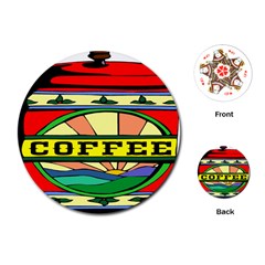 Coffee Tin A Classic Illustration Playing Cards (round)  by Nexatart