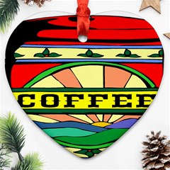 Coffee Tin A Classic Illustration Heart Ornament (two Sides) by Nexatart