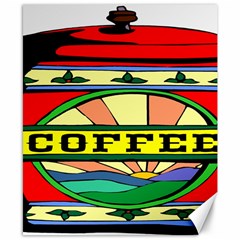 Coffee Tin A Classic Illustration Canvas 8  X 10  by Nexatart