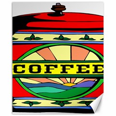 Coffee Tin A Classic Illustration Canvas 16  X 20   by Nexatart