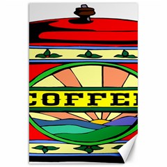 Coffee Tin A Classic Illustration Canvas 20  X 30   by Nexatart