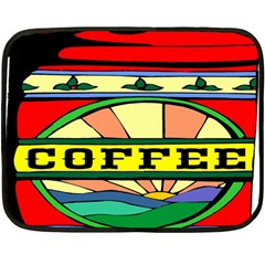 Coffee Tin A Classic Illustration Fleece Blanket (mini) by Nexatart