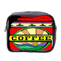 Coffee Tin A Classic Illustration Mini Toiletries Bag 2-side by Nexatart