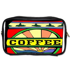 Coffee Tin A Classic Illustration Toiletries Bags by Nexatart