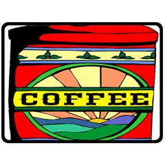 Coffee Tin A Classic Illustration Fleece Blanket (large)  by Nexatart