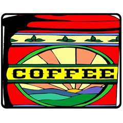 Coffee Tin A Classic Illustration Fleece Blanket (medium)  by Nexatart