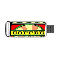 Coffee Tin A Classic Illustration Portable Usb Flash (one Side) by Nexatart