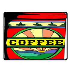 Coffee Tin A Classic Illustration Double Sided Fleece Blanket (small)  by Nexatart