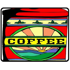 Coffee Tin A Classic Illustration Double Sided Fleece Blanket (medium)  by Nexatart