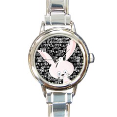 Easter Bunny  Round Italian Charm Watch