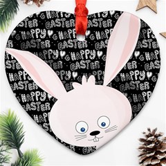 Easter Bunny  Ornament (heart) by Valentinaart