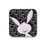 Easter bunny  Rubber Square Coaster (4 pack)  Front