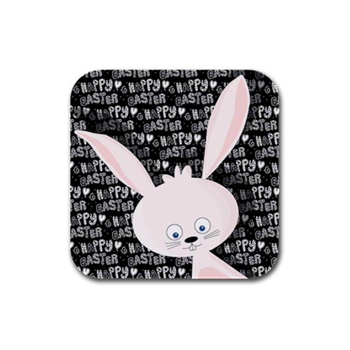 Easter bunny  Rubber Square Coaster (4 pack) 