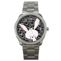 Easter Bunny  Sport Metal Watch by Valentinaart