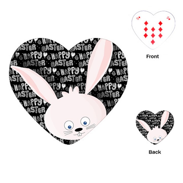 Easter bunny  Playing Cards (Heart) 