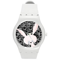 Easter Bunny  Round Plastic Sport Watch (m) by Valentinaart