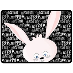 Easter Bunny  Double Sided Fleece Blanket (large)  by Valentinaart