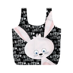 Easter Bunny  Full Print Recycle Bags (m)  by Valentinaart