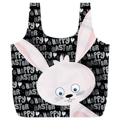 Easter Bunny  Full Print Recycle Bags (l)  by Valentinaart