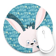 Easter Bunny  Round Mousepads by Valentinaart