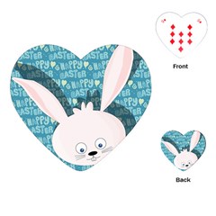 Easter Bunny  Playing Cards (heart)  by Valentinaart