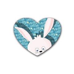 Easter Bunny  Heart Coaster (4 Pack)  by Valentinaart