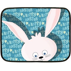 Easter Bunny  Double Sided Fleece Blanket (mini)  by Valentinaart