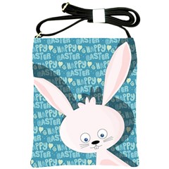 Easter Bunny  Shoulder Sling Bags by Valentinaart