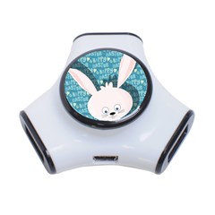 Easter Bunny  3-port Usb Hub by Valentinaart