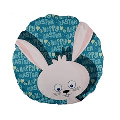 Easter Bunny  Standard 15  Premium Round Cushions by Valentinaart