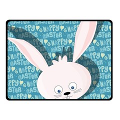 Easter Bunny  Double Sided Fleece Blanket (small)  by Valentinaart