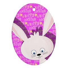 Easter Bunny  Ornament (oval)