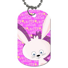 Easter Bunny  Dog Tag (one Side) by Valentinaart