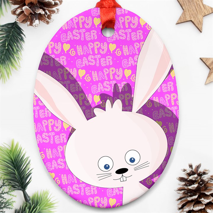 Easter bunny  Ornament (Oval)