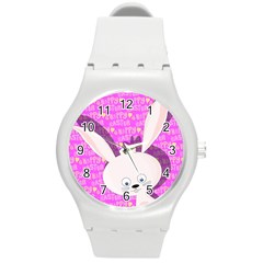 Easter Bunny  Round Plastic Sport Watch (m) by Valentinaart