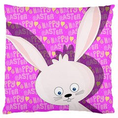 Easter Bunny  Large Cushion Case (two Sides) by Valentinaart