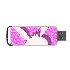 Easter Bunny  Portable Usb Flash (two Sides) by Valentinaart