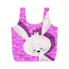 Easter Bunny  Full Print Recycle Bags (m)  by Valentinaart