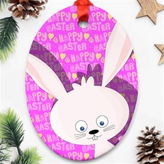 Easter Bunny  Ornament (oval)