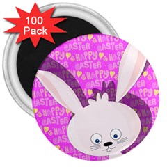 Easter Bunny  3  Magnets (100 Pack) by Valentinaart