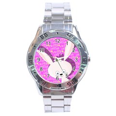 Easter Bunny  Stainless Steel Analogue Watch by Valentinaart