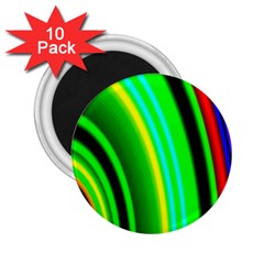 Multi Colorful Radiant Background 2 25  Magnets (10 Pack) 