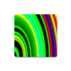 Multi Colorful Radiant Background Square Magnet by Nexatart