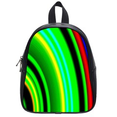 Multi Colorful Radiant Background School Bags (small)  by Nexatart