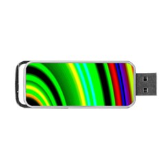 Multi Colorful Radiant Background Portable Usb Flash (two Sides) by Nexatart