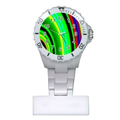 Multi Colorful Radiant Background Plastic Nurses Watch by Nexatart