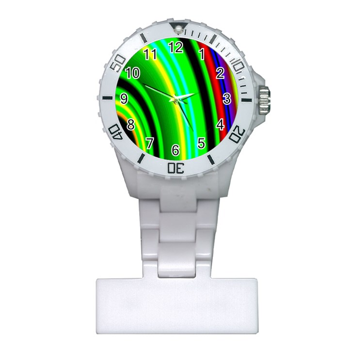 Multi Colorful Radiant Background Plastic Nurses Watch