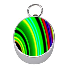 Multi Colorful Radiant Background Mini Silver Compasses by Nexatart