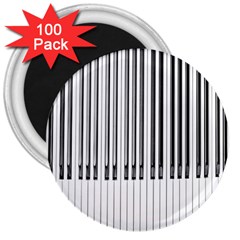 Abstract Piano Keys Background 3  Magnets (100 Pack) by Nexatart