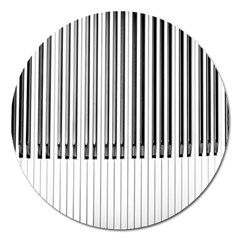 Abstract Piano Keys Background Magnet 5  (round) by Nexatart